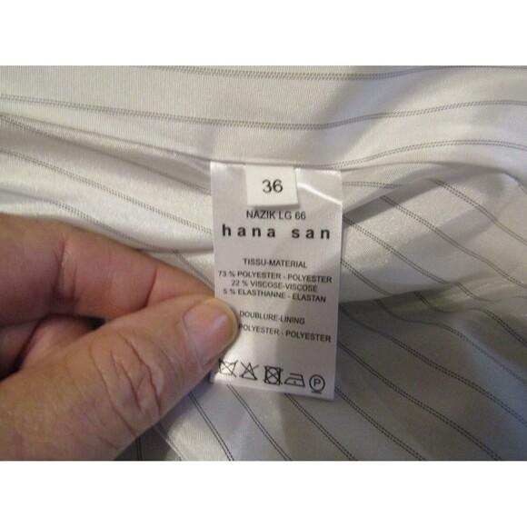 Hana San Blazer One Button Stretch Knit Jacket Retail $495 NWT Size 36 L - Picture 10 of 11